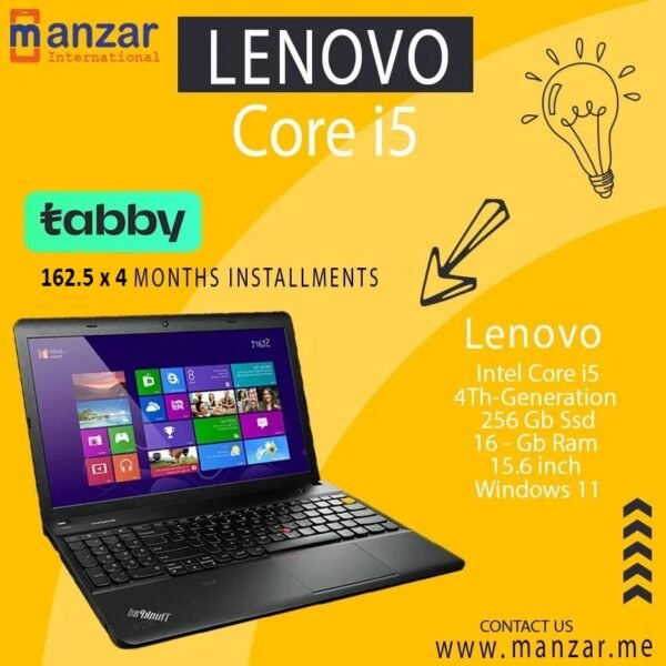 Lenovo E540 Core I5 4th Generation 256 GB SSD 16 GB Ram